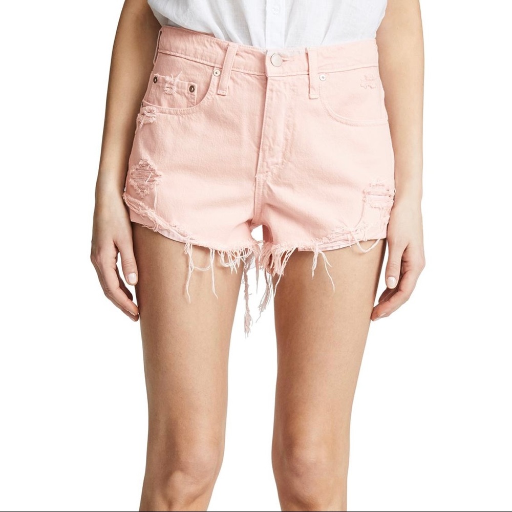 Nobody Pink Boho Denim Shorts